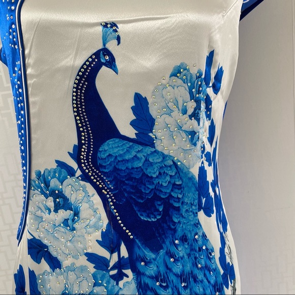 Chinese Formal Long Evening Gown, Cheong Sam or Chi Pao - Picture 11 of 13